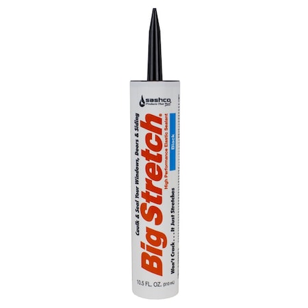 Big Stretch Sashco Big Stretch Black Elastomeric Acrylic Latex Door/Siding/ Window Caulk Sealant 10.5 oz 10004